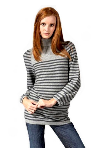 Gray Stripe Juicy Couture Sweaters