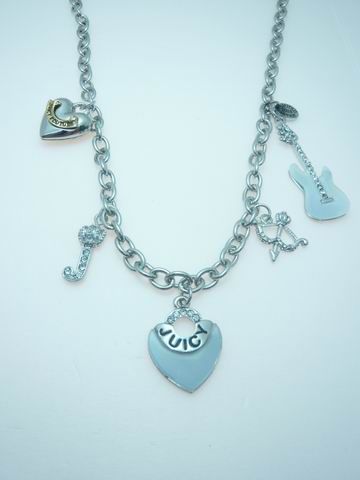 Juicy Couture Icons Necklace Silver Chains