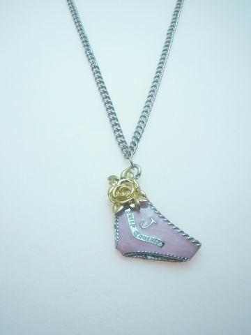 Juicy Couture Necklace Flower Belt Silver