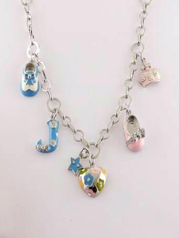 Juicy Couture Silver Necklaces Heart