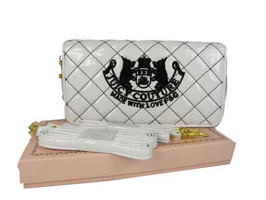 Juicy Couture Crest Wallets Quilted White