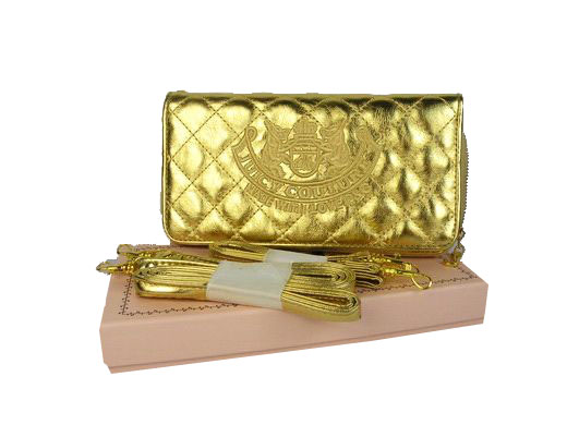 Juicy Couture Crest Wallets Quilted Yellow