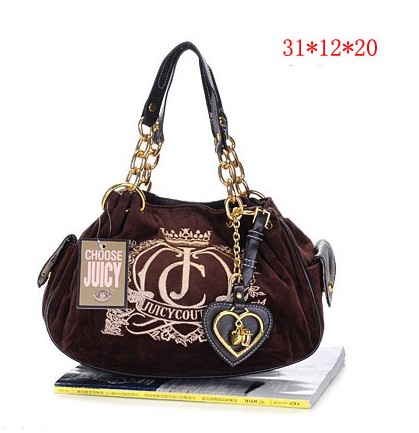 Juicy Couture Bags Crown Crest Baby Fluffy Chic In Coffee