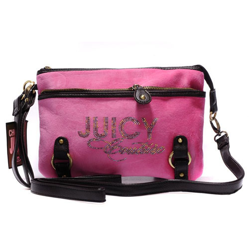Juicy Couture Crossbody Bags Velour Bling In Fuschia