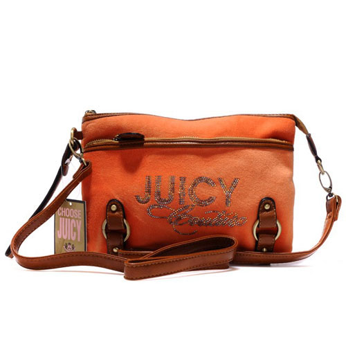 Juicy Couture Crossbody Bags Velour Bling In Orange