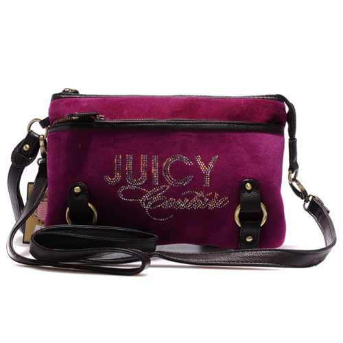 Juicy Couture Crossbody Bags Velour Bling In Scarlet