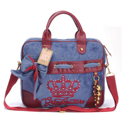 Juicy Couture Queen Couture Laptop Case In Navy