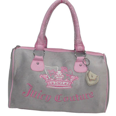 Juicy Couture Tote Bags charm Crown In Gray Pink