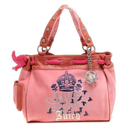 Juicy Couture Daydreamer Handbags "Live For Juicy" Crown In Pink