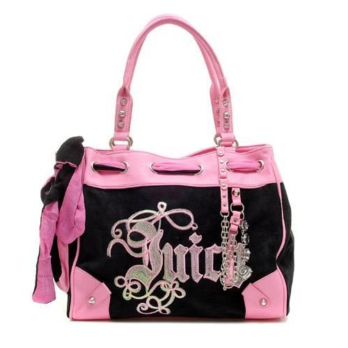 Juicy Couture Daydreamer Handbags "Juicy" In Black/Pink